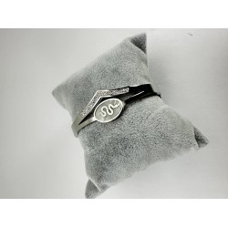 Gümüş Yılan Desenli Bileklik